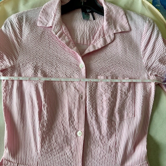 Cotton Pink with white stripes dress - Picture 6 of 14